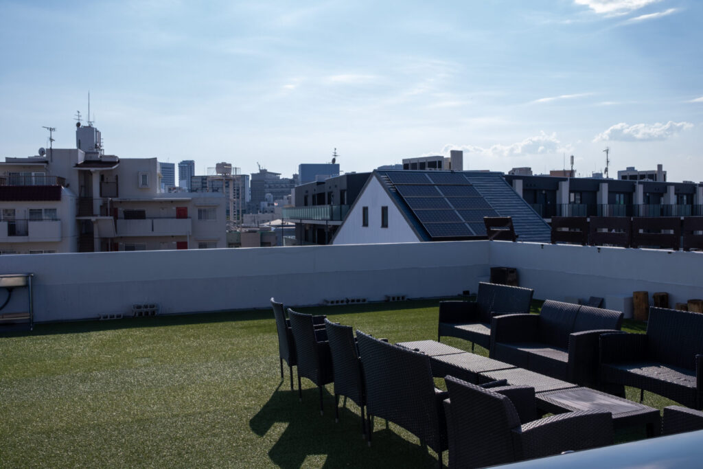 輝ノ庭の屋上