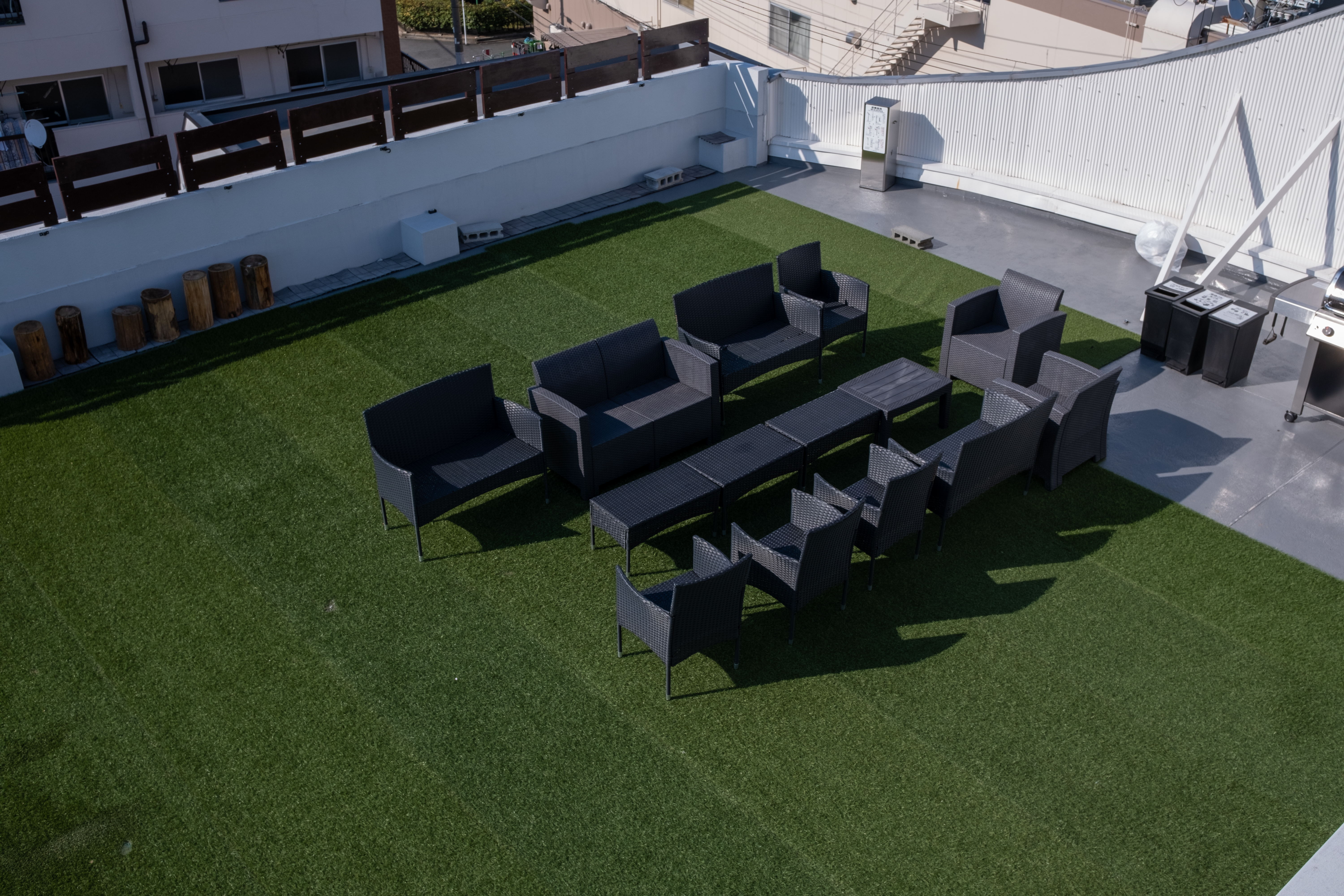 広々110m2の屋上空間